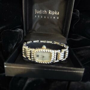 Judith Ripka Silver Bracelet Watch